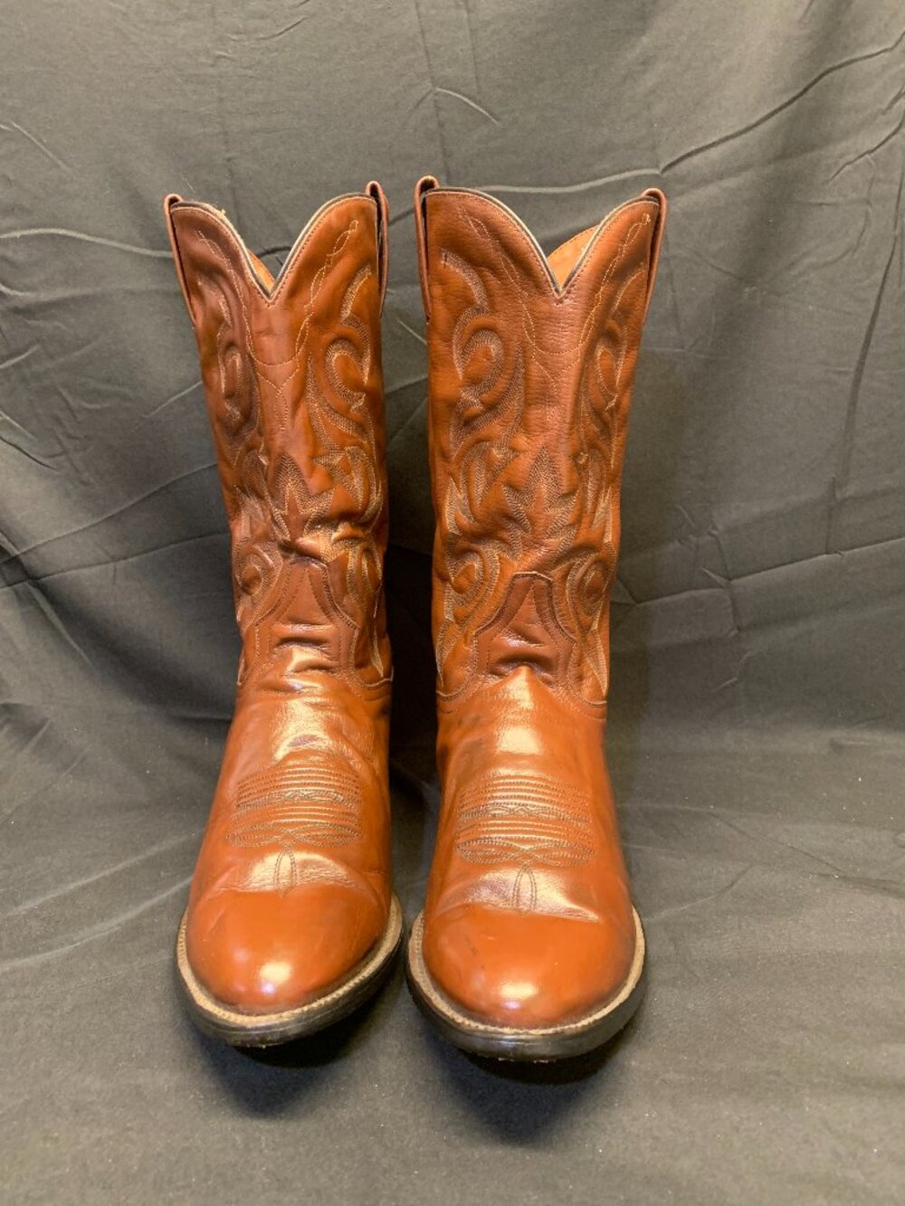 Dan Post Men's Cottonwood Embroidered Round Toe Mid-Calf Pull-On Cowboy Boots